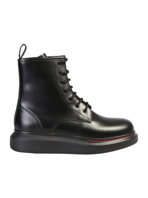 Alexander Mcqueen Lace-up Combat Boots