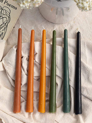 Dusk Beeswax Taper Candles