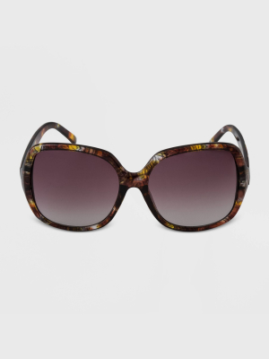 Women's Butterfly Oversized Sunglasses - A New Day™