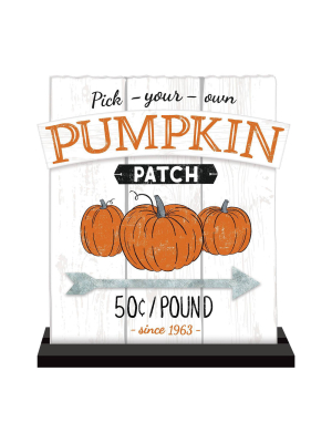 Pumpkin Patch Halloween Standing Sign