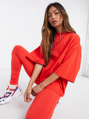 Asos Design Mix & Match Super Oversized T-shirt In Red