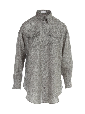 Brunello Cucinelli Paisley Printed Shirt