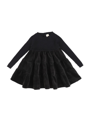 Analogie By Lil Legs Knit Dress - Black