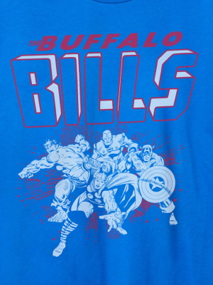 Unisex Marvel X Junk Food X Nfl Avengers Team Bills Tee