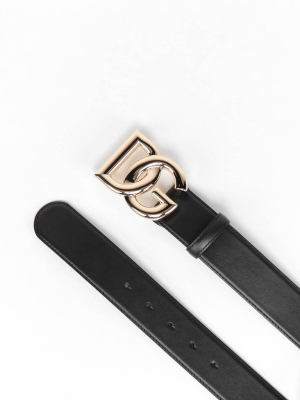 Dolce & Gabbana Logo Plaque Belt