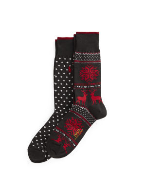 Festive Trouser Sock 2-pack