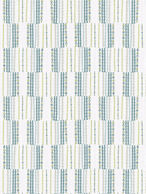 Burgen Geometric Linen Wallpaper In Teal From The Bluebell Collection By Brewster Home Fashions