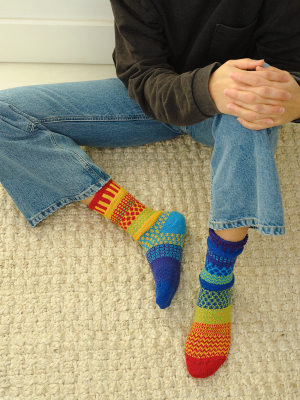 Rainbow Coastal Crew Socks