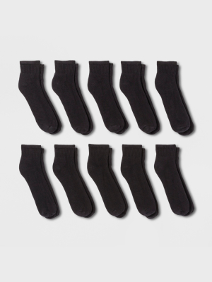 Men's Quarter Socks 10pk - Goodfellow & Co™ 6-12