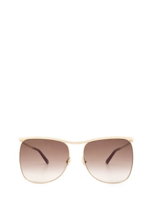 Gucci Eyewear Oversized Frame Sunglasses