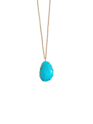 Prong Set Necklace - Turquoise