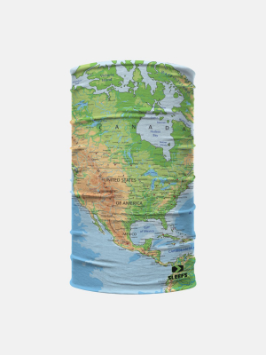 World Map Neck Gaiter