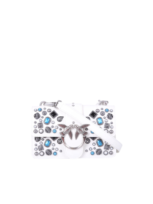 Pinko Love Mini Icon Studded Shoulder Bag