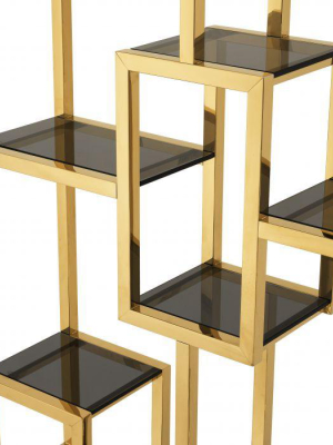 Eichholtz Lagonda Bookcase - Gold & Black