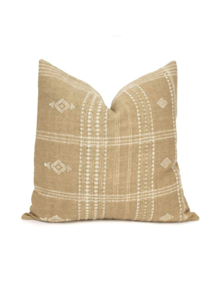 Aditi Beige Indian Wool Pillow