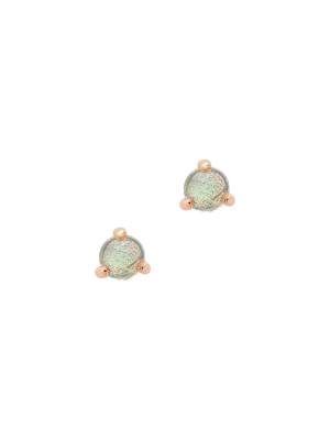 Labradorite Stud Earring