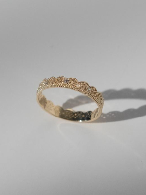 Lace Band With Alternating Diamonds