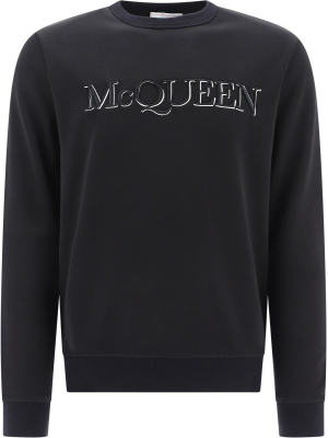 Alexander Mcqueen Logo Embroidered Sweatshirt