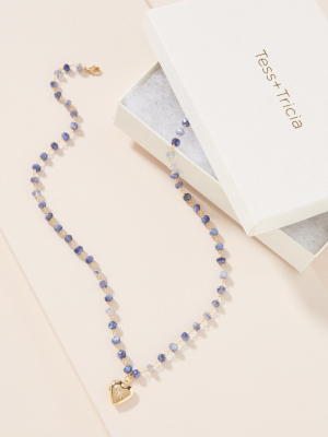 Steffi Beaded Locket Necklace