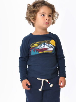 Sol Angeles Kids Sierra Long Sleeve Crew - Indigo