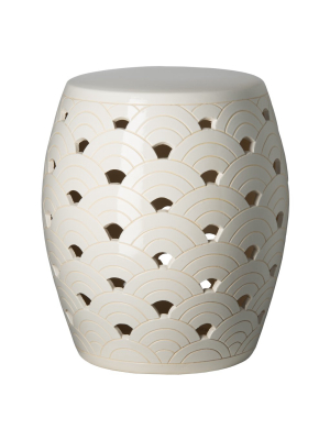 Wave Stool White