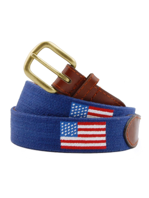 American Flag Needlepoint Belt