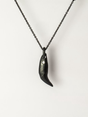 Bear Tooth Necklace Ghost (small, 0.2 Ct, Diamond Slab, Ka+dia)