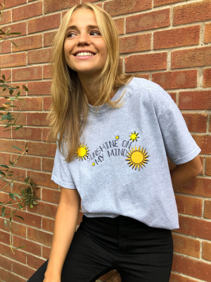 Daisy Street Relaxed T-shirt With Sunshine Print