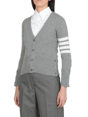 Thom Browne 4-bar V-neck Cardigan