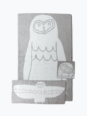 Animal Towel, Owl In Various Sizes