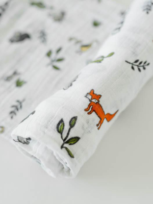 Cotton Muslin Swaddle Blanket - Forest Friends