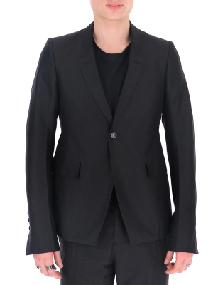 Rick Owens Single Breasted Blazer