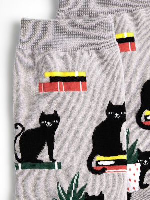 Booked For Meow Unisex Socks