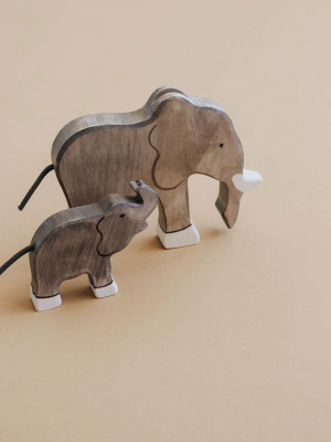 Holztiger Elephant Mama & Baby Set