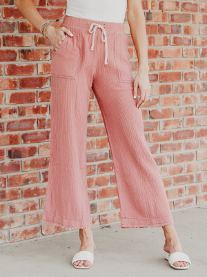 Ruth Drawstring Flare Pants