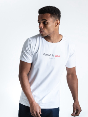 Boxing Is Love T-shirt - White