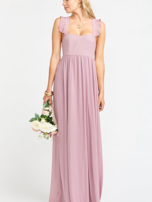 June Maxi Dress ~ Antique Rose Chiffon