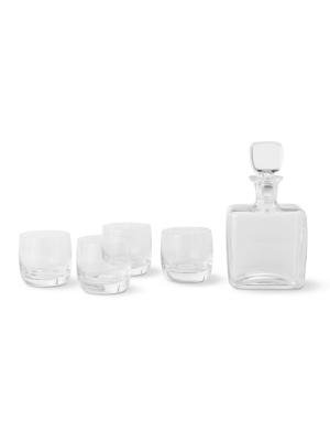 Williams Sonoma Reserve Decanter & Double Old-fashioned Glasses, Set Of 4