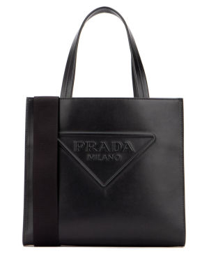 Prada Triangle Logo Top Handle Bag