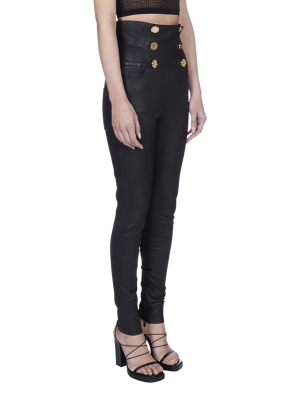 Balmain High Waist Skinny Pants