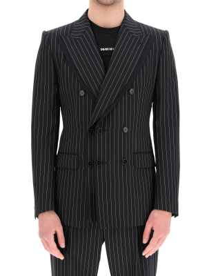 Dolce & Gabbana Pinstripe Double Breasted Jacket