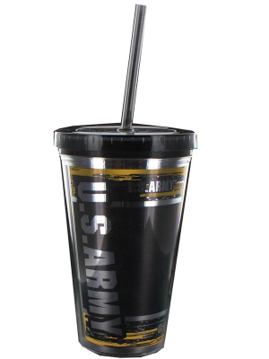 Nerd Block U.s. Army 16oz Carnival Cup W/ Straw