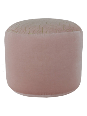 Natalie Velvet Pouf - Décor Therapy