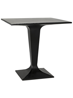 Noir Anoil Black Metal Bistro Table