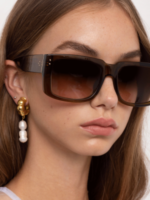 Morrison Rectangular Sunglasses In Tortoiseshell