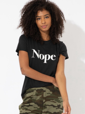 Nope Classic Tee - Black