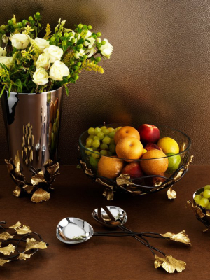 Golden Ginkgo Serving Set