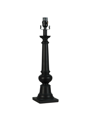 Column Large Lamp Base Black - Threshold™