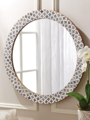 Slate Quatrefoil Wall Mirror