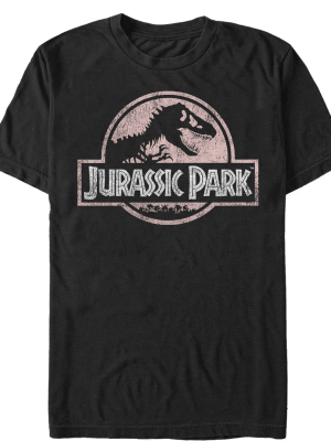 Men's Jurassic Park Dusty Logo T-shirt